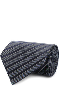 Шелковый галстук с узором Ermenegildo Zegna