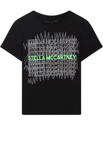 Хлопковая футболка с принтом Stella McCartney