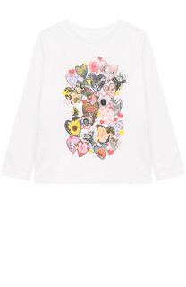 Хлопковый лонгслив с принтом Stella McCartney