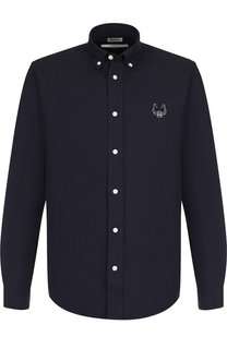 Хлопковая рубашка с воротником button down Kenzo