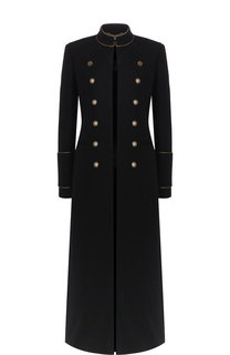 Шерстяное пальто с декоративными пуговицами Saint Laurent