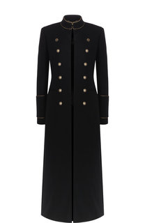 Шерстяное пальто с декоративными пуговицами Saint Laurent