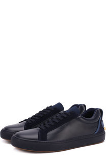 Кожаные кеды Lyndon sport на шнуровке Buscemi