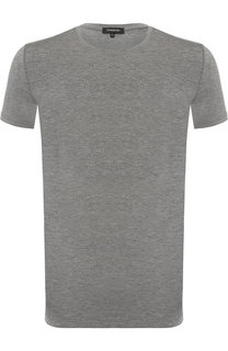 Футболка из вискозы с круглым вырезом Ermenegildo Zegna