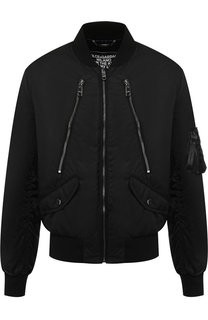 Утепленный бомбер на молнии Dolce & Gabbana