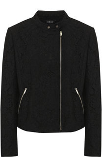 Куртка с кружевной отделкой на молнии DKNY