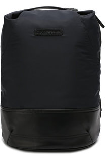 Текстильный рюкзак на молнии Emporio Armani