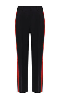 Шерстяные брюки прямого кроя с лампасами Stella McCartney