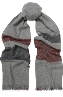 Кашемировый шарф с бахромой Loro Piana