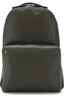 Кожаный рюкзак Valentino Garavani Rockstud с внешним карманом на молнии Valentino