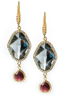 Серьги "Дымчатый кварц" Beatrici Lux