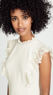 Rebecca Taylor Crepe Lace Dress