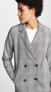 Madewell Double Breasted Plaid Blazer