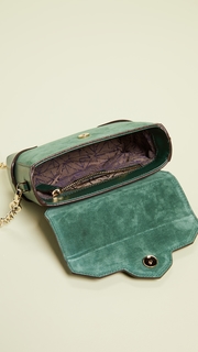 MANU Atelier Micro Bold Top Handle Bag with Gold Chain