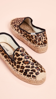 Soludos Haircalf Platform Smoking Slippers