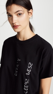 Alexander Wang T-Shirt with Chrome Decal