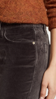 FRAME Le Velveteen High Skinny Jeans