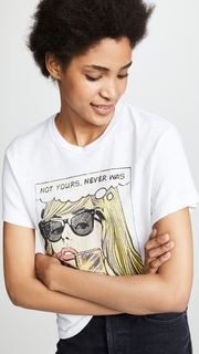 RE/DONE Girlfriend Tee with Not Yours Graphic