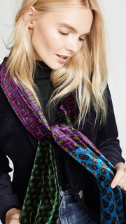 Franco Ferrari Kanpur Velvet Patch Scarf