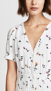 Madewell White Retro Waisted Dress