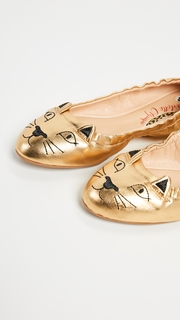 Charlotte Olympia Kitty Ballerina Flats