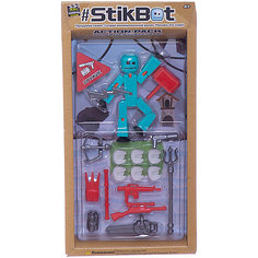 Фигурка с аксессуарами Stikbot "Оружие", бирюзовый Zing