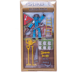 Фигурка с аксессуарами Stikbot "Дачник", голубой Zing