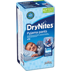Трусики Huggies DryNites для мальчиков 4-7 лет, 17-30 кг, 10 шт.