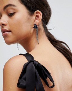 Массивные серьги-подвески Steve Madden - Фиолетовый