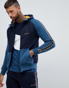 Nicce bronco hoodie with side stripes in blue - Синий