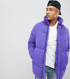 Фиолетовая дутая oversize-куртка ASOS DESIGN Tall - Фиолетовый