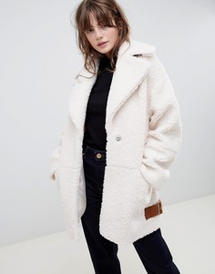 Куртка из искусственного меха ASOS DESIGN - Кремовый
