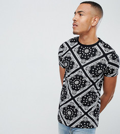 Футболка с платочным принтом ASOS DESIGN Tall - Черный