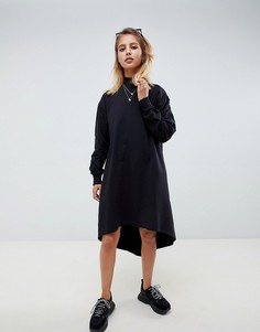 Свободное трикотажное платье ASOS DESIGN - Черный