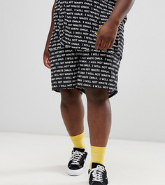 Шорты для плавания с принтом The Simpsons x ASOS DESIGN Plus - Черный