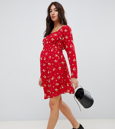Платье мини с цветочным принтом ASOS DESIGN Maternity - Мульти