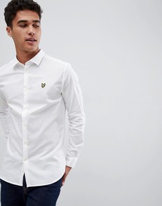 Белая облегающая эластичная рубашка на пуговицах Lyle & Scott - Белый