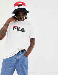Белая футболка с крупным логотипом Fila Black Line - Белый