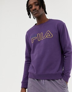 Фиолетовый свитшот с логотипом Fila Black Line Basil - Фиолетовый