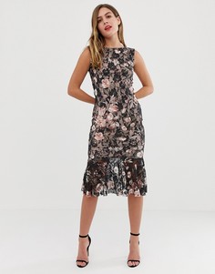 Girls on Film floral mini dress - Мульти