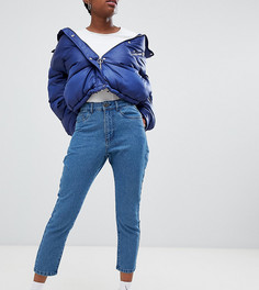 Укороченные джинсы в винтажном стиле Noisy May Petite - Синий