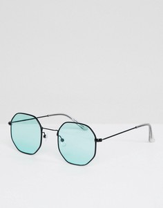 Черные солнцезащитные очки River Island - Зеленый