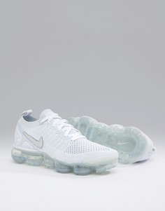 Белые кроссовки Nike Running Vapormax Flyknit - Белый