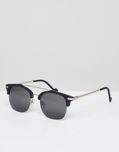Черные матовые солнцезащитные очки в стиле ретро AJ Morgan - Коричневый