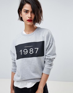 Свитшот Vero Moda 1987 - Серый