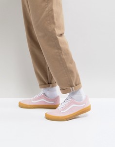 Vans Old Skool Gum Sole Trainers In Pink VA38G1QK7 - Розовый