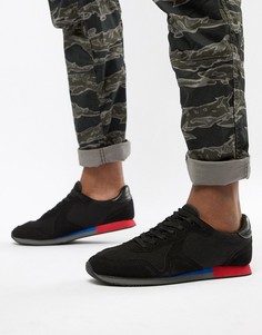 Черные кроссовки в стиле ретро с цветной подошвой ASOS DESIGN - Черный