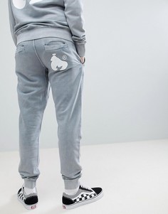 Money joggers in grey with logo - Серый