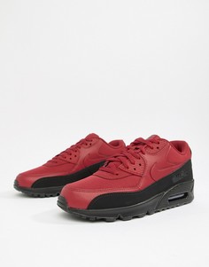 Nike Air Max 90 Essential Trainers In Red AJ1285-010 - Белый