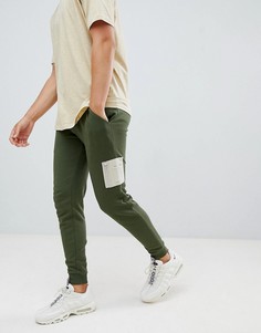 Зеленые джоггеры скинни с контрастным карманом MA1от ASOS DESIGN - Зеленый